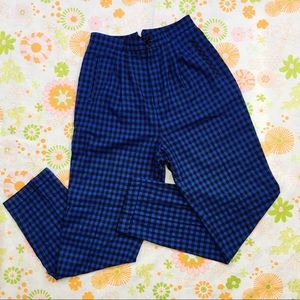 [VTG] Buffalo Plaid High Waist Trousers